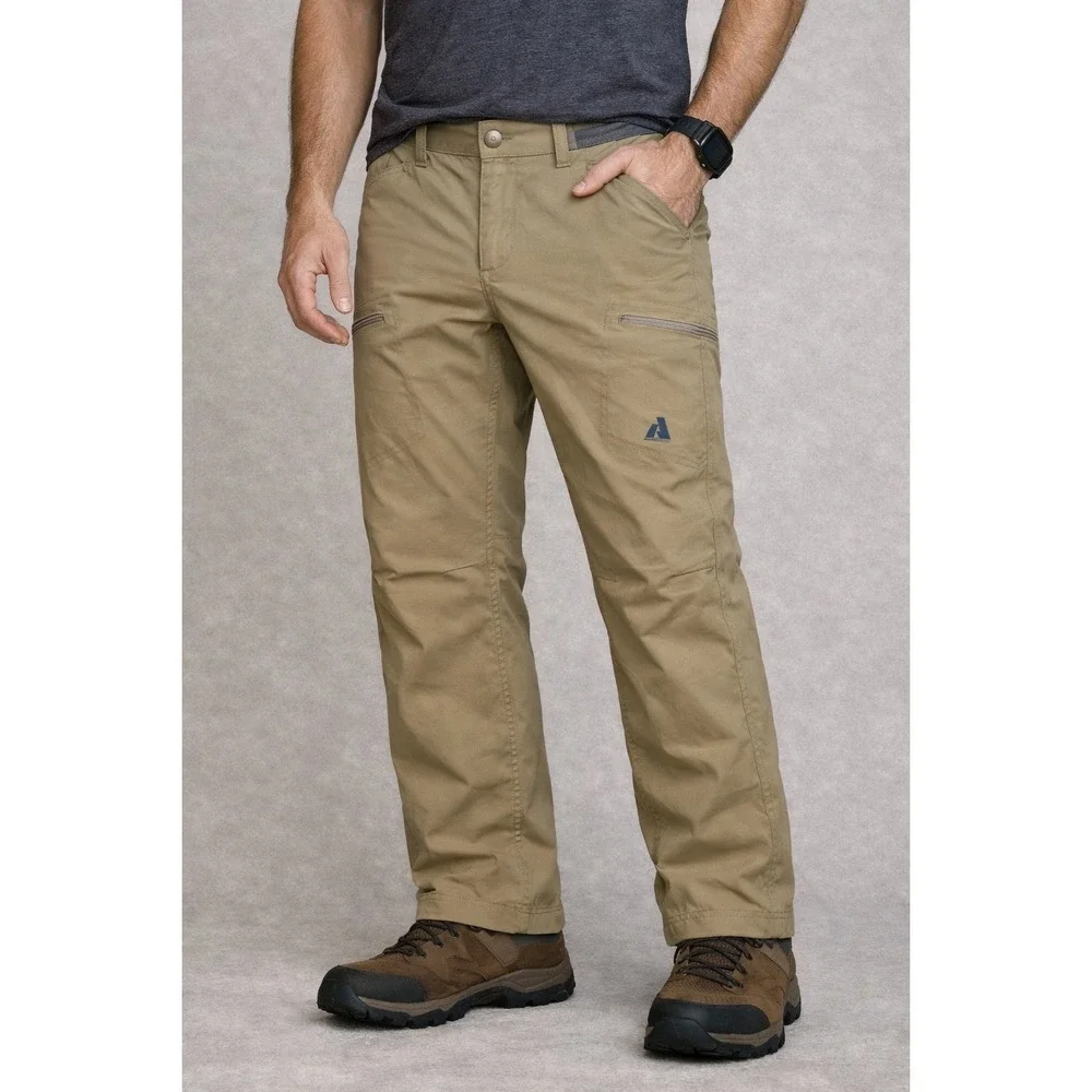 Eddie Bauer First Ascent Guide Pro Fleece‎ Lined Pants Mens 32x30 Tan Hiking